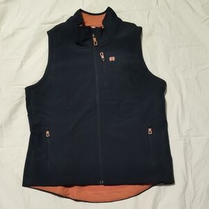 Cinch Dark Vest with Orange Highlights